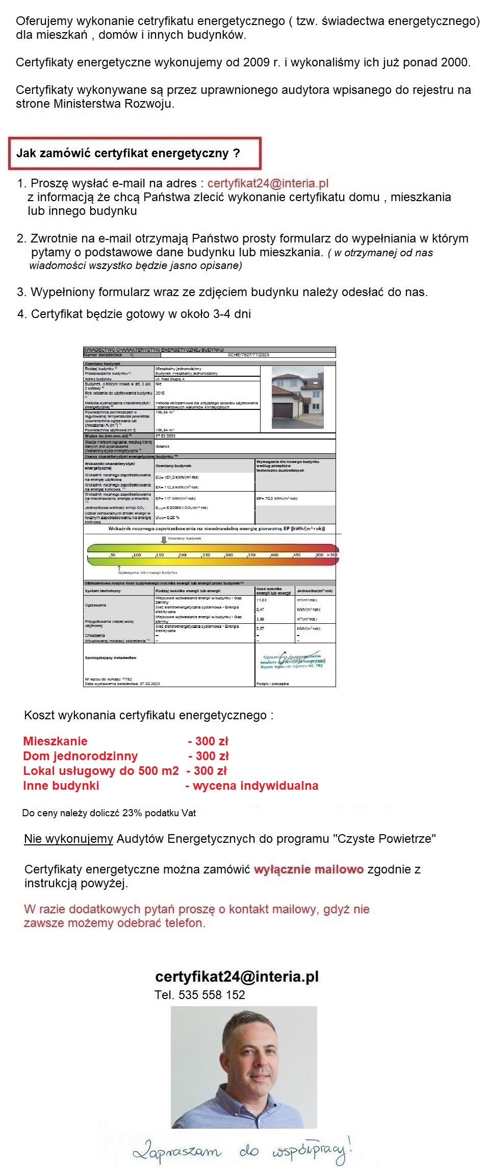 audyty energetyczne domów Gmina Radgoszcz